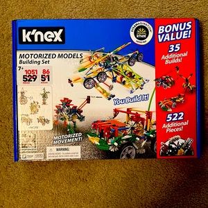 K’nex motorized model building set 1051 pieces brand new!
